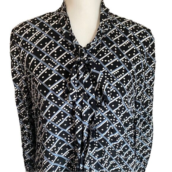 L. K. Bennett Domino Lotte Silk Dress Size US 6 - Picture 5 of 9